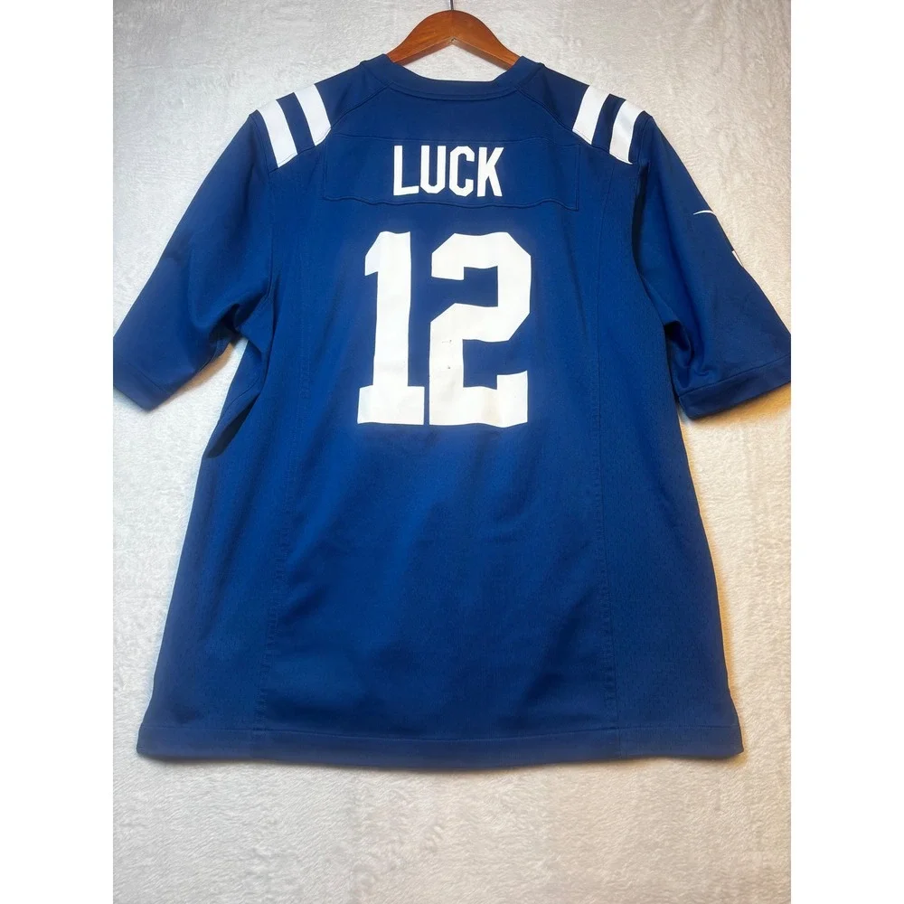 Indianapolis Colts Andrew Luck #12 Nike NFL Jersey‎ On Field Blue Mens Medium